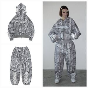 Named Collective FORBIDDEN HOODIE AND SWEATPANTS IN SNOW M/L HOODIE Size L/XL